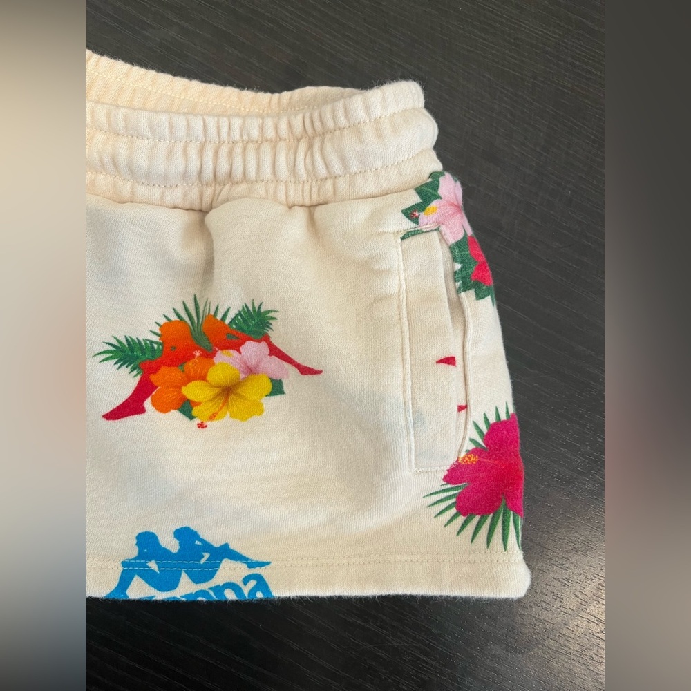 KAPPA Hawaiian Logo Multicolor Floral Summer Beach Shorts Women's XL - Picture 3 of 7